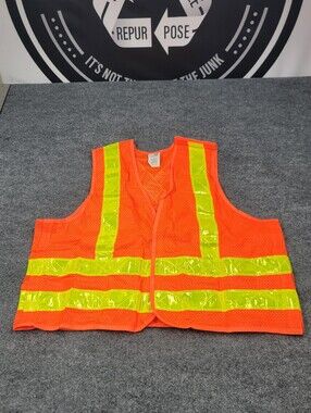 ML Kishigo High Visibility Work Vest Size Large 1225 MBTA The T